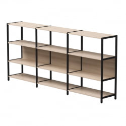 Набор стеллажных систем Everprof EVO №3 Дуб Соната Черный