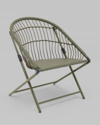 Комплект складной мебели для сада Солей зеленый / Soley