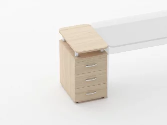 Тумба приставная на 3 ящика с проставками Glassy 3.10.16 Туя