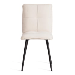 Мягкий стул Sweet LT, велюр, молочный/черный, 4, 41х55х88 см