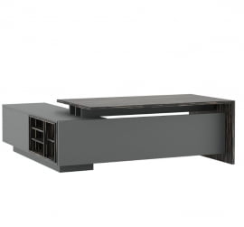 Стол письменный на опорной креденции DALI DLI37210112 Эбен Антрацит