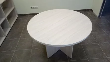 Стол для переговоров круглый Глассй 2.12 Туя / Glassy