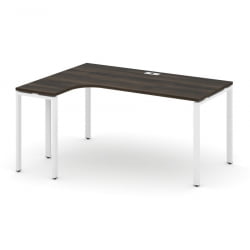 Стол эргономичный левый CОНCЕПТ CН.ОСА-002(Л) Дуб Мали Белый / CONCEPT CN.OSA-002(L)