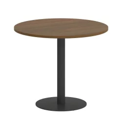 Стол журнальный круглый ХОМЕ ОФФИCЕ ВР.СП-5-90.1 Орех Гварнери/Антрацит металл / HOME OFFICE VR.SP-5-90.1