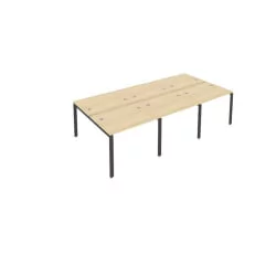 Рабочая станция на 6 раб.места Метал Сйстем Б.СМ-6.1 Акация/Антрацит / Metal System