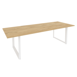 Стол переговорный на О-образном м/к ONIX O.MO-PRG-25 Тиквуд Светлый/Белый