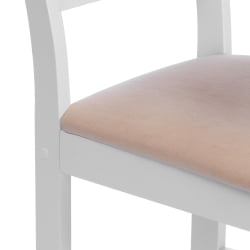 Стул CРОССМАН НЕВ, Многослойный березовый шпон, 41х40х100 см, вхите/велюр бежевый / CROSSMAN NEW, white/велюр
