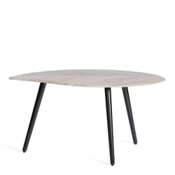 Журнальный стол РИММИНИ мдф, 77х78х50,4 см, скания темный/черный / RIMMINI