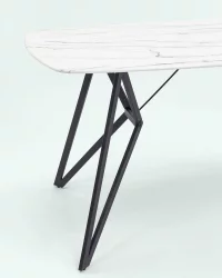 Стол обеденный Денвер 140кс90 Белый / 140x90