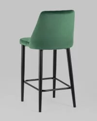 Стул полубарный Диего велюр Зеленый