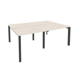 Рабочая станция на П-образном м/к ОНИКС О.МП-Д.РС-4.1.7 Денвер Светлый/Антрацит / ONIX O.MP-D.RS-4.1.7