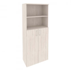 Шкаф высокий широкий (2 средних фасада ЛДСП) ОНИКС О.СТ-1.6 Денвер Светлый / ONIX O.ST-1.6