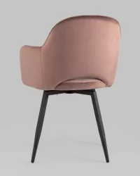 Стул Венера вращающийся велюр Пыльно-розовый