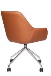 Кресло офисное МГ-24 В ХРОМ ПАУК 4 ЛУЧА