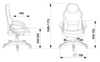 Кресло игровое Zombie 10 Red
