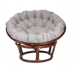 Кресло для отдыха Papasan CHAIR MI-003 с подушкой Коньяк