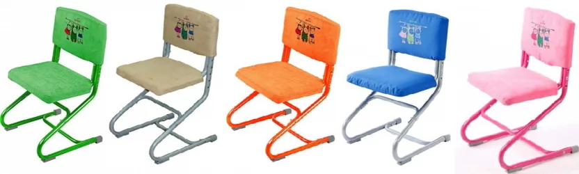 Чехол для стула Замша Зеленая