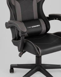 Кресло спортивное TopChairs Shadow черно-серый