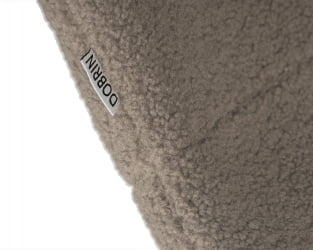 Стул обеденный ДОБРИН МИЛО (черные ножки, бежевый букле (УФ992-04)) / DOBRIN MILO (UF992-04))