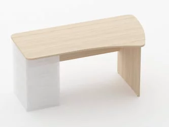 Стол эргономичный под встроенную тумбу Глассй 1.121.16Пр Венге / Glassy