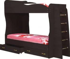 Кровать детская двухъярусная Юниор-1 Венге