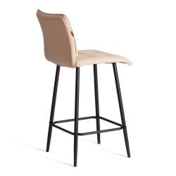 Барный стул Bari/Бари экокожа , бежевый, 42х55х99 см
