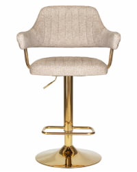 Стул барный ДОБРИН CХАРЛЙ ГОЛД (бежевый твид (ЛЕО26)) / DOBRIN CHARLY GOLD (LEO26))