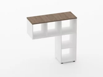 Стеллаж к столу Дека 9.07.11 Дуб Верцаска/Белый / Deka