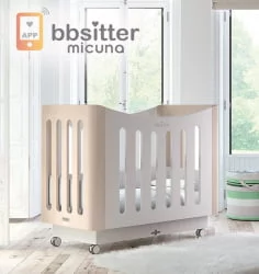 Кроватка для новорожденных 120x60 Micuna BabySitter White Water wood