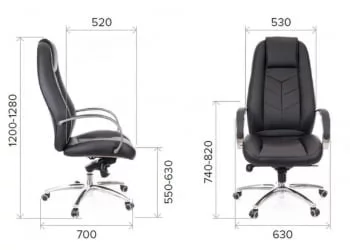 Кресло руководителя Дрифт Лукс М экокожа Бежевый / Drift Lux M