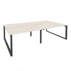 Рабочая станция на О-образном м/к ОНИКС О.МО-Д.РС-4.3.8 Денвер Светлый/Антрацит / ONIX O.MO-D.RS-4.3.8