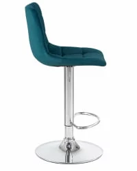 Стул барный ДОБРИН ТАИЛОР морской волны велюр МДЖ9-99 / DOBRIN TAILOR MJ9-99