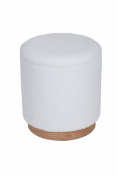 Пуф с ящиком Долли L тедди Белый