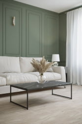 Журнальный стол Инсайд Черный мрамор / Черный