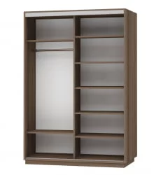 Шкаф-купе двухдверный Экспресс Дуо Экспенс 1600х2200х Ясень шимо тёмный / 1600х2200h