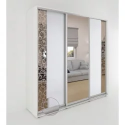 Трехстворчатый шкаф Акцент-Вера КС 1500х600  Выбеленное дерево