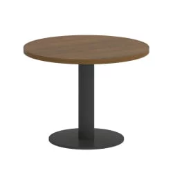Стол журнальный круглый ХОМЕ ОФФИCЕ ВР.СП-5-60.1Г Орех Гварнери/Антрацит металл / HOME OFFICE VR.SP-5-60.1G