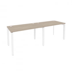 Рабочая станция на П-образном м/к ОНИКС О.МП-РС-2.2.7 Дуб Аттик/Белый / ONIX O.MP-RS-2.2.7