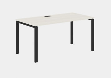 Стол письменный ЕДИС ЕУСТ 1580 Ясень Траун Черный / EDIS EUST