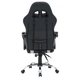 Кресло компьютерное CРОМЕКС (КРОМЕКС) Куантум ГМ-155 РГБ экокожа черное/красное/серое / CROMEX Quantum GM-155 RGB