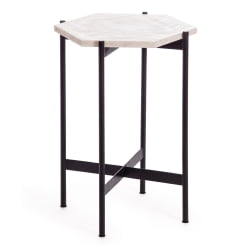 Журнальный стол Сеcрет Де Маисон ФЕНДЙ ( мод. 11980 ) алюминиевый сплав/мрамор, 38*38*53 см, античная медь / Secret De Maison FENDY mod.