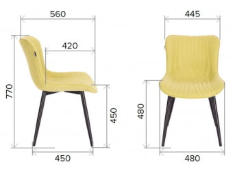 Стул Everprof Aqua Ткань Темно-коричневый