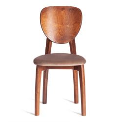 Стул DIAMANTE мягкое сидение бук, 42x42x85см, коричневый, ткань Tenerife Mocco