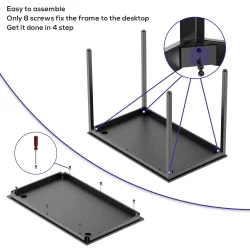 Стол письменный Eureka ERK-CD-039B-V1 Black