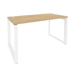 Стол рабочий на О-образном м/к ОНИКС О.МО-СП-3.7 Тиквуд Светлый/Белый / ONIX O.MO-SP-3.7