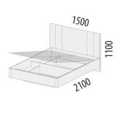 Полутороспальная кровать Николь 901.31