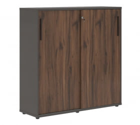 Шкаф с дверьми-купе ЕДИС ЕМC 1343 Дуб Денвер темный Черный Мокко / EDIS EMC