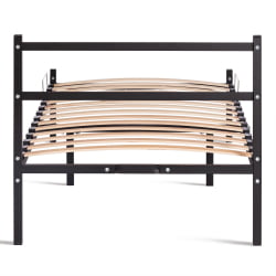 Односпальная кровать Marco металл, 90х200см, черный