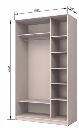 Шкаф-купе Хит-23-17-77 Орхидея Ясень шимо светлый