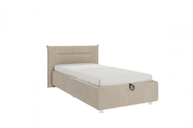 Кровать 0.9 Альба КМ0.9-16 капучино (велюр)